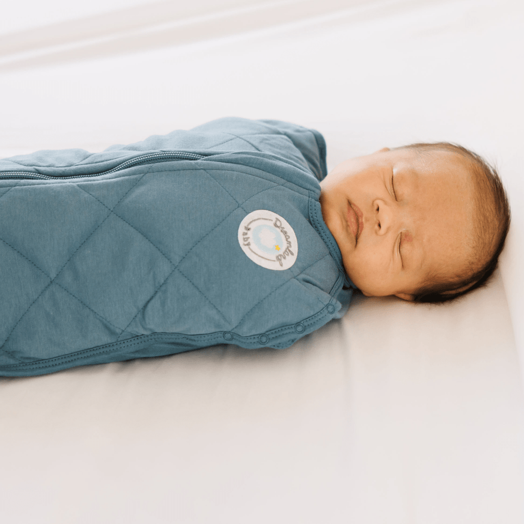 Ocean Blue (0 - 6m) Dream Weighted Sleep Swaddle - The Edit LLC