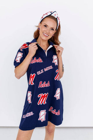 Ole Miss Logo Patch Dress - The Edit LLC