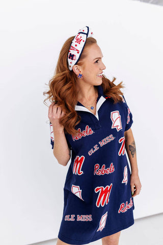 Ole Miss Logo Patch Dress - The Edit LLC