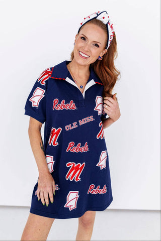 Ole Miss Logo Patch Dress - The Edit LLC