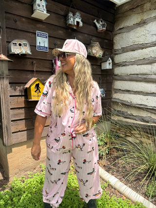 OUTDOOR GIRL LUXE PJ SETS: XS / DUCKS - The Edit LLC