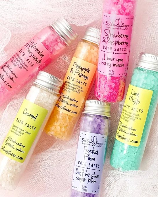 Paradise Fruits Bath Salts Gift Set | Xmas Gift | Women - The Edit LLC