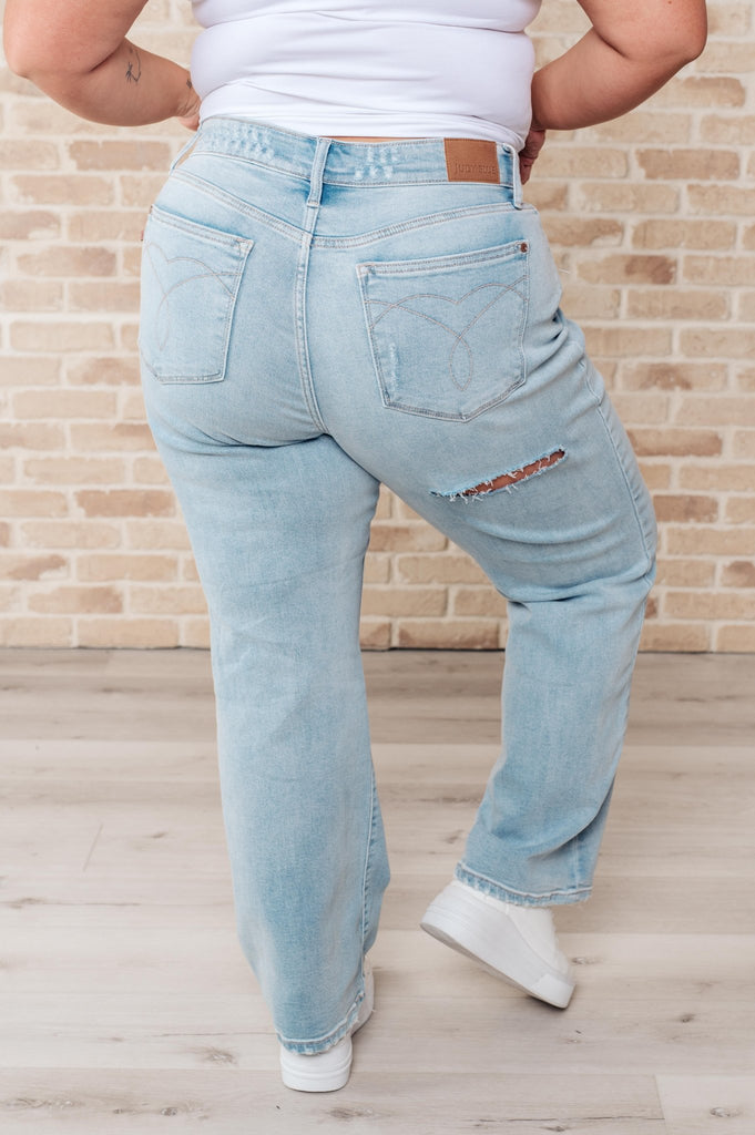 Parker High Rise 90's Straight Jeans - The Edit LLC