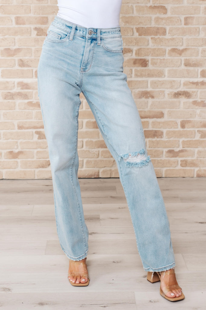 Parker High Rise 90's Straight Jeans - The Edit LLC