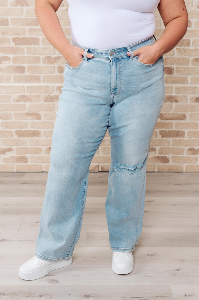 Parker High Rise 90's Straight Jeans - The Edit LLC