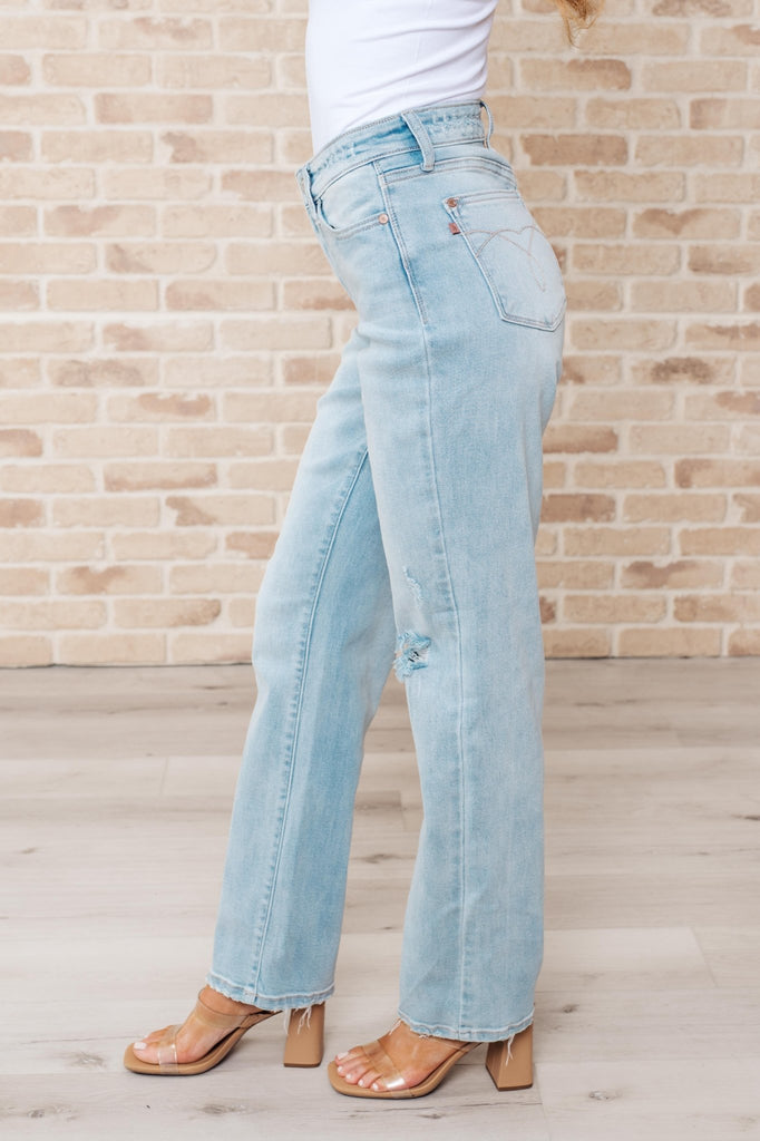 Parker High Rise 90's Straight Jeans - The Edit LLC