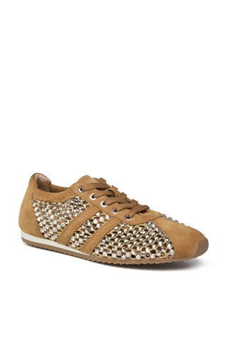 PASA: MUSTARD KID SUEDE/STRASS / 7 - The Edit LLC