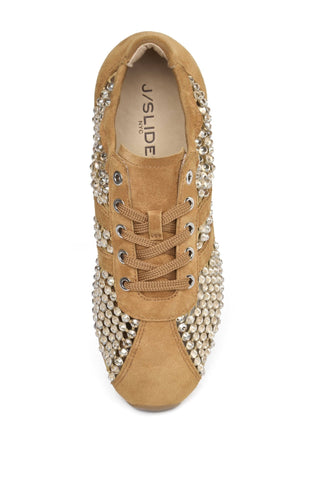 PASA: MUSTARD KID SUEDE/STRASS / 7 - The Edit LLC