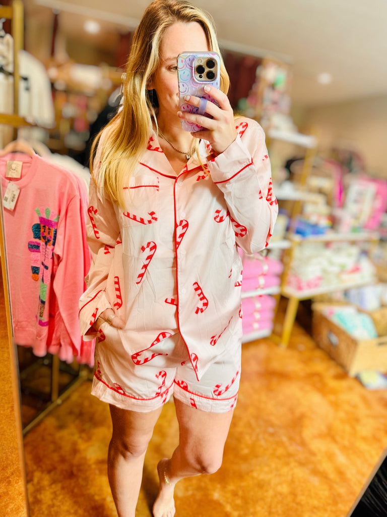 Peppermint Pajama Set - The Edit LLC