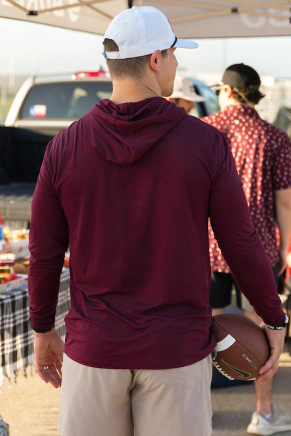 Performance Hoodie - Maroon: Maroon / Medium - The Edit LLC