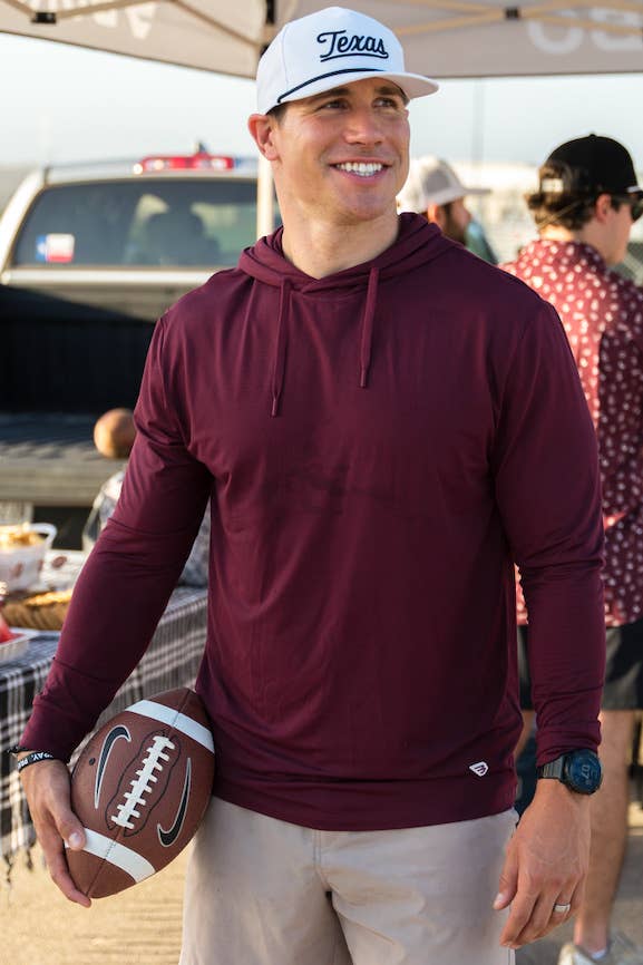 Performance Hoodie - Maroon: Maroon / Medium - The Edit LLC