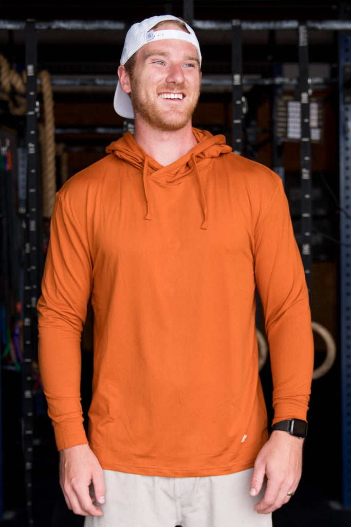 Performance Hoodie - Orange: Large - The Edit LLC