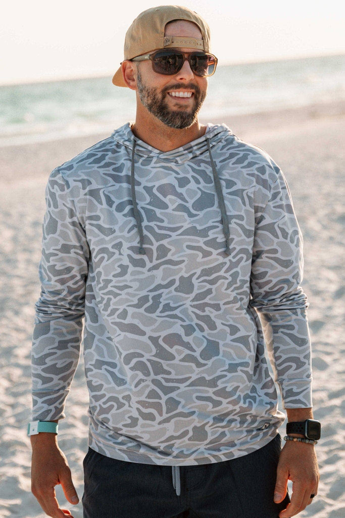 Performance Hoodie - White Camo: Large - The Edit LLC