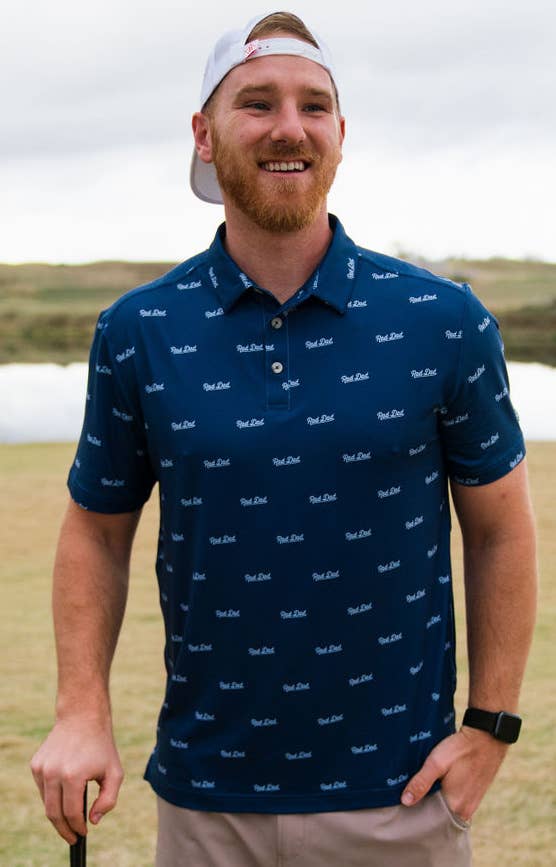 Performance Polo - Rad Dad - Navy - The Edit LLC