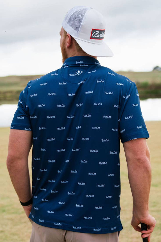 Performance Polo - Rad Dad - Navy - The Edit LLC