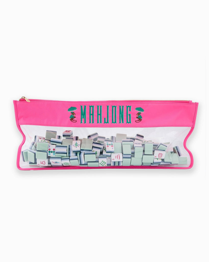 Pink Monkey Mahjong Bag - The Edit LLC