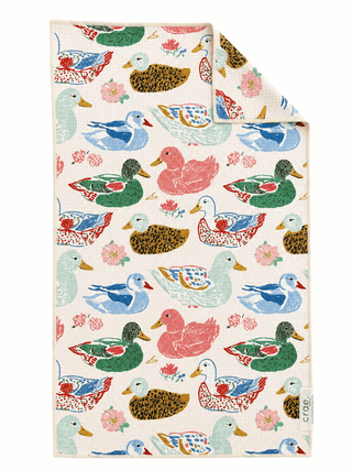 Pondside Feeding: Double-Sided Hand Towel: Offwhite / Hand Towel (17 in x 27 in) - The Edit LLC
