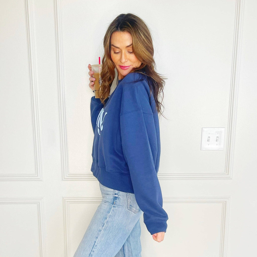 Pray. Puff Crop Sweatshirt - The Edit LLC