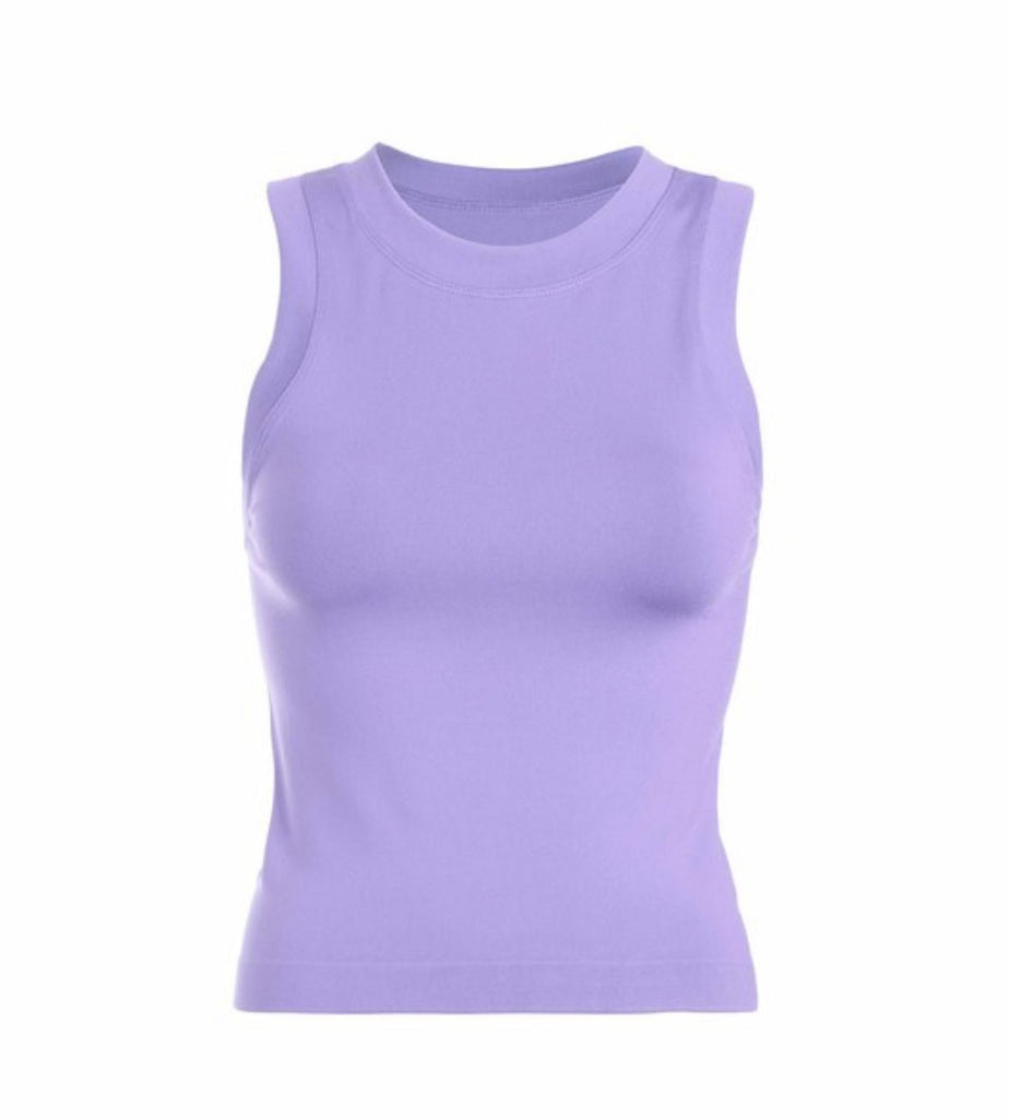 Purple Dynamic Buttery Soft Basic Tank - The Edit LLC