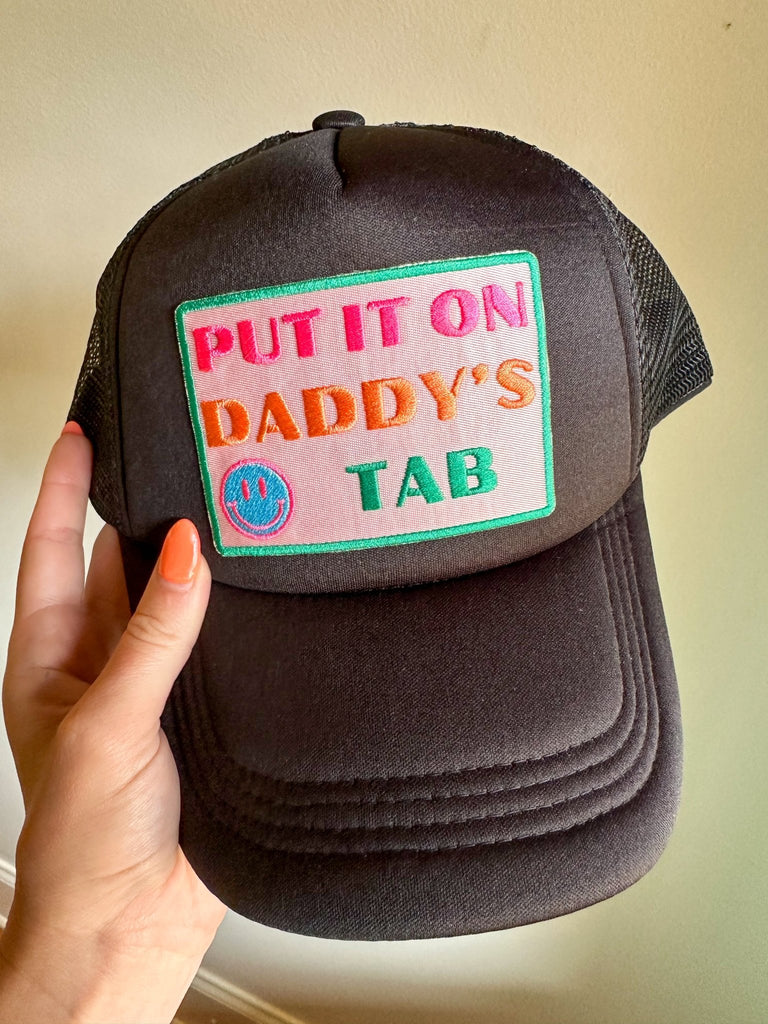 Put It On Daddy’s Tab Black Trucker Hat - The Edit LLC