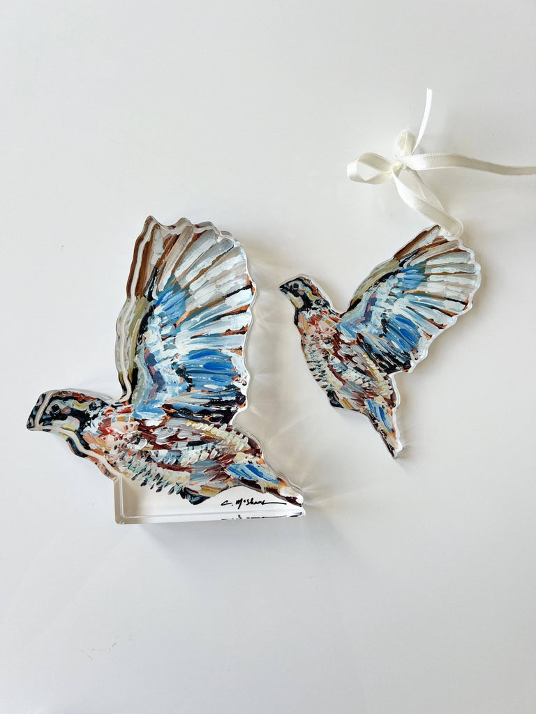"Quaint Quail" acrylic shelfie: Small - The Edit LLC
