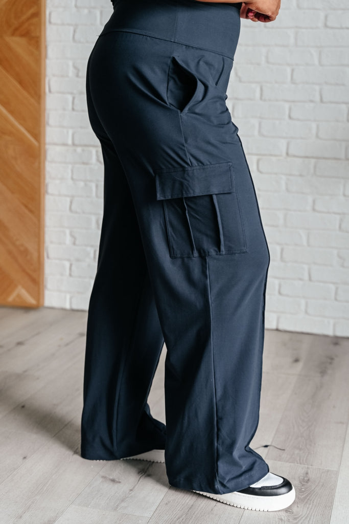 Race to Relax Cargo Pants in Nocturnal Navy - The Edit LLC