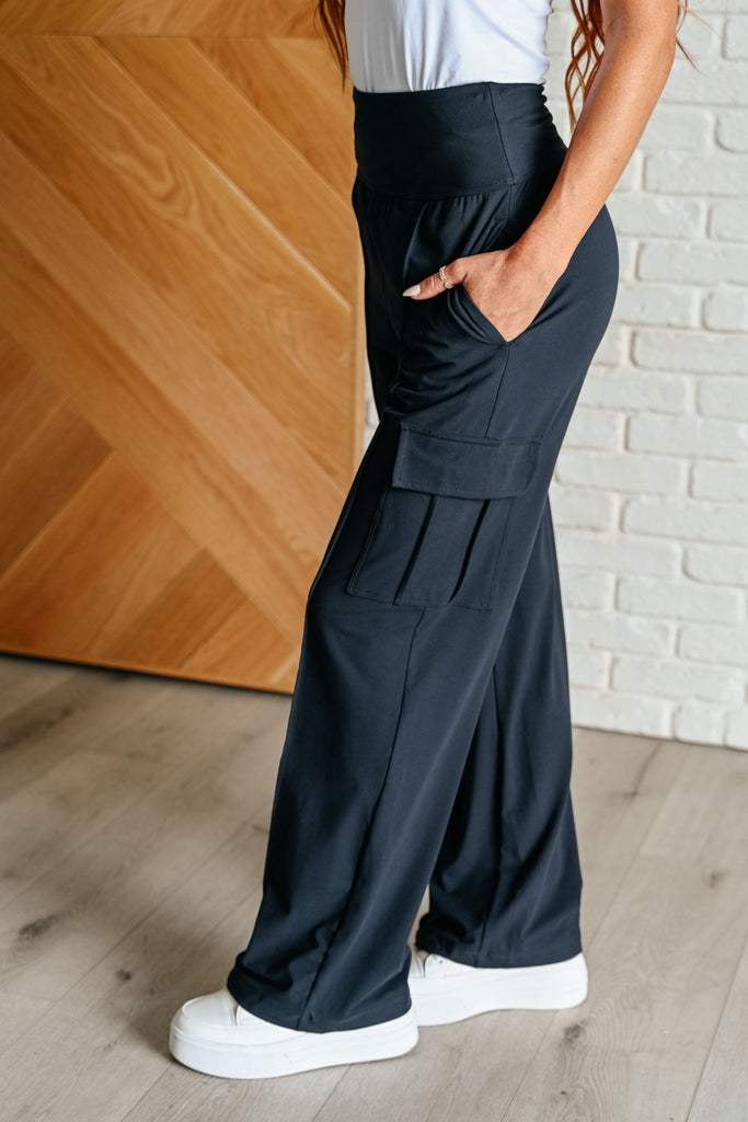 Race to Relax Cargo Pants in Nocturnal Navy - The Edit LLC