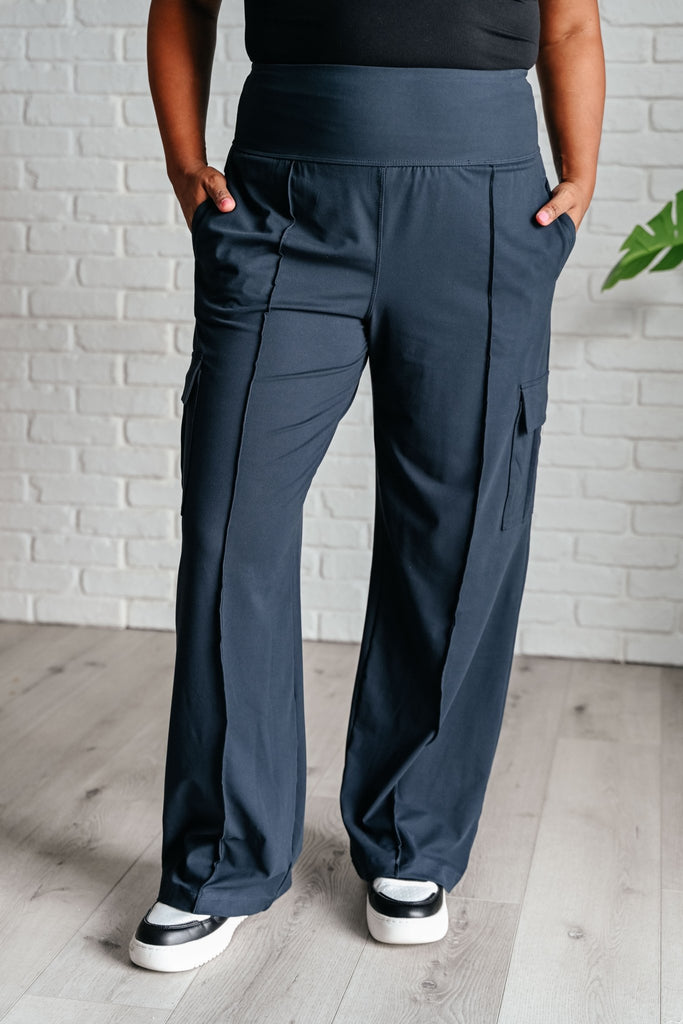 Race to Relax Cargo Pants in Nocturnal Navy - The Edit LLC