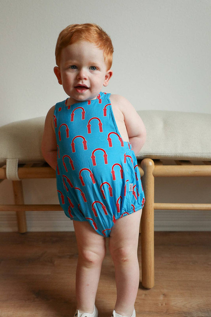 Red Arch Bamboo Sun Bubble with Adjustable Straps - The Edit LLC