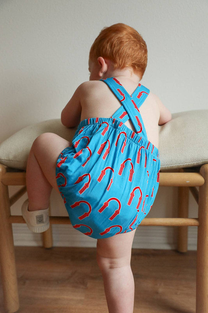 Red Arch Bamboo Sun Bubble with Adjustable Straps - The Edit LLC