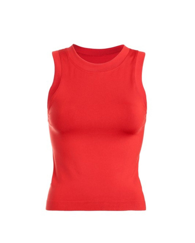 Red Dynamic Buttery Soft Basic Tank - The Edit LLC