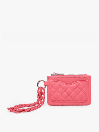 Rhodes Quilted Wallet w/ Chain Bangle | WL2368 : Copper Brown - The Edit LLC