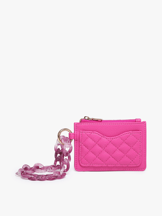 Rhodes Quilted Wallet w/ Chain Bangle | WL2368 : Copper Brown - The Edit LLC