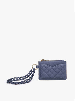 Rhodes Quilted Wallet w/ Chain Bangle | WL2368 : Copper Brown - The Edit LLC