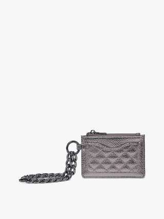 Rhodes Quilted Wallet w/ Chain Bangle | WL2368 : Copper Brown - The Edit LLC