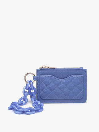 Rhodes Quilted Wallet w/ Chain Bangle | WL2368 : Gold - The Edit LLC