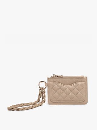 Rhodes Quilted Wallet w/ Chain Bangle | WL2368 : Gunmetal - The Edit LLC