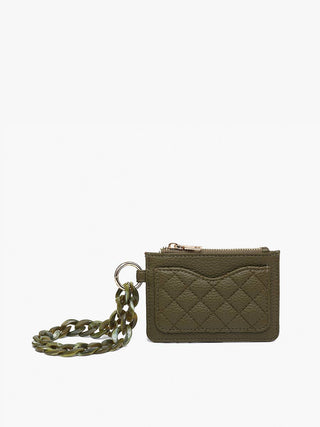Rhodes Quilted Wallet w/ Chain Bangle | WL2368 : Jadelite - The Edit LLC