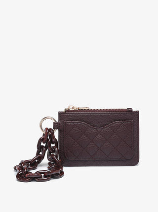 Rhodes Quilted Wallet w/ Chain Bangle | WL2368 : Jadelite - The Edit LLC