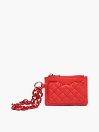 Rhodes Quilted Wallet w/ Chain Bangle | WL2368 : Taupe - The Edit LLC