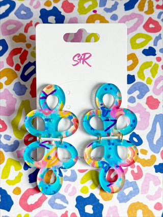 Rocking Retro Acrylic Janey Dangle Earring - The Edit LLC