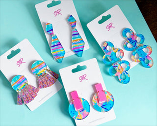 Rocking Retro Acrylic Janey Dangle Earring - The Edit LLC