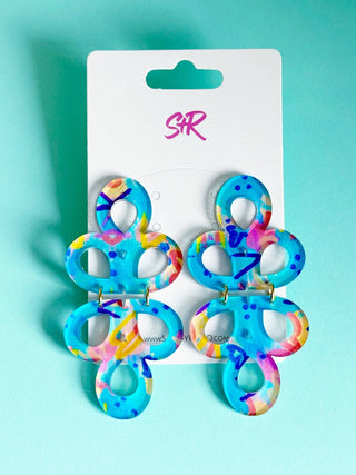 Rocking Retro Acrylic Janey Dangle Earring - The Edit LLC