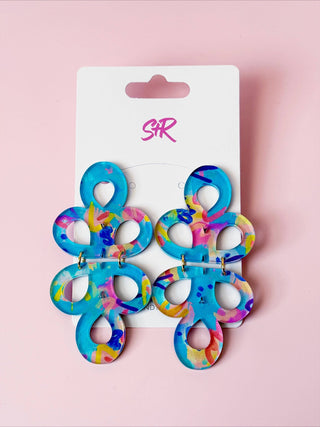 Rocking Retro Acrylic Janey Dangle Earring - The Edit LLC