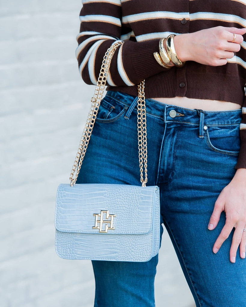 Rory Crossbody Baby Blue EC: Default - The Edit LLC