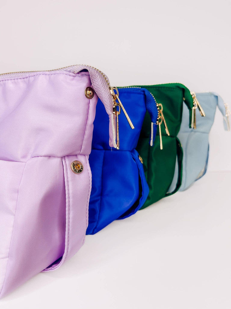 Royal Blue Cosmetic Bum Bag, Cosmetic Pouch, Makeup Pouch - The Edit LLC