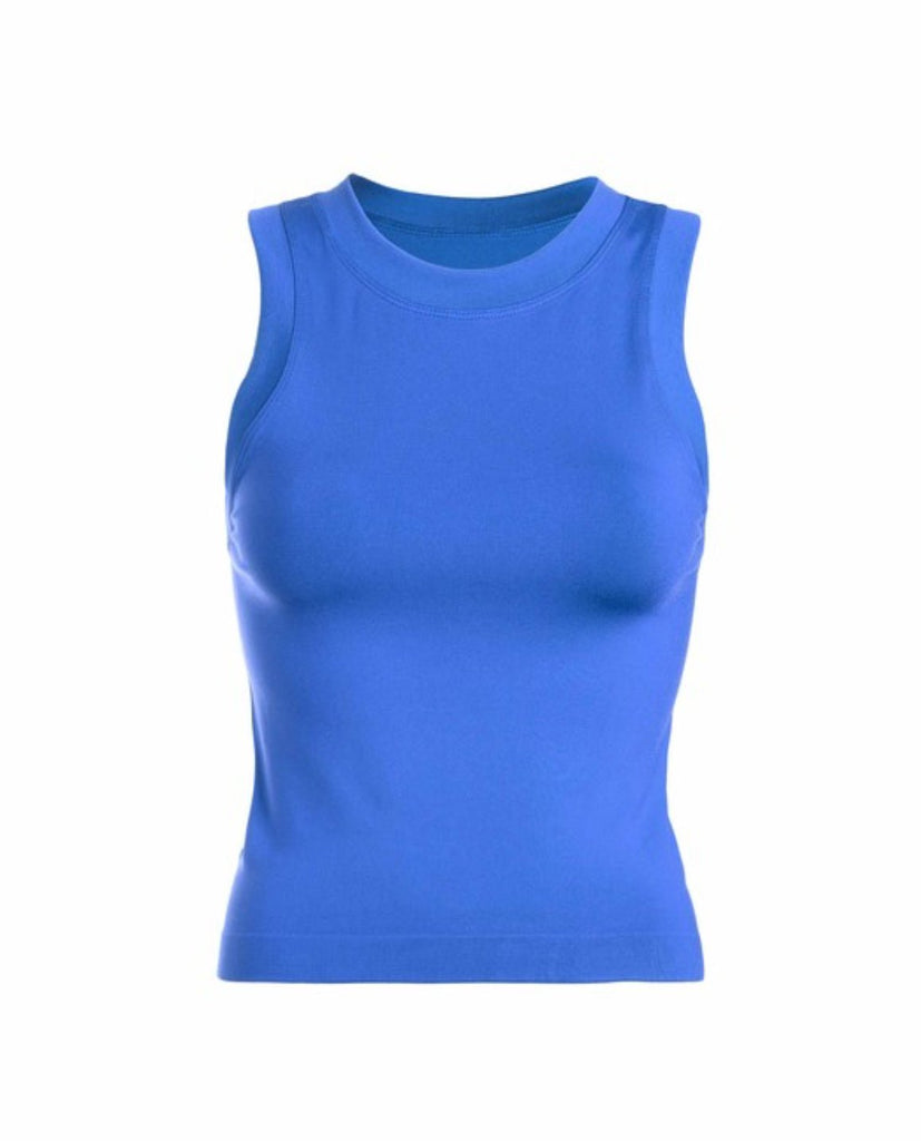Royal Blue Dynamic Buttery Soft Basic Tank - The Edit LLC