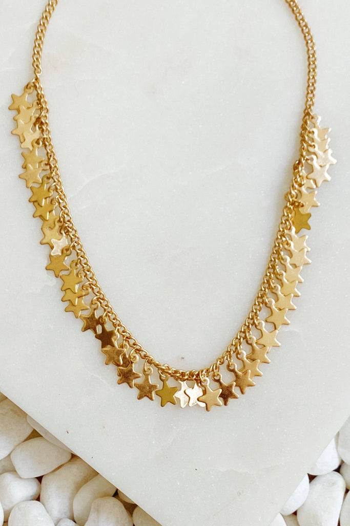 Ruffle Of Stars Necklace - The Edit LLC