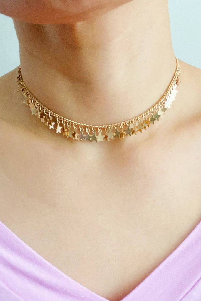 Ruffle Of Stars Necklace - The Edit LLC