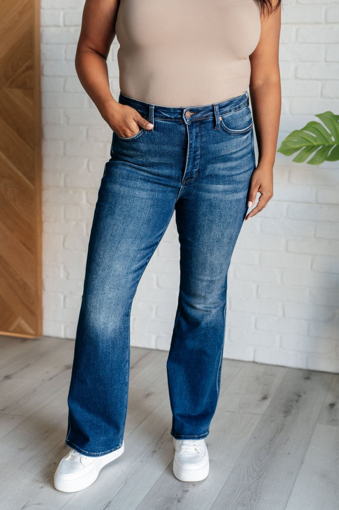 Santana High Rise Control Top Bootcut Jeans (Short Inseam) - The Edit LLC